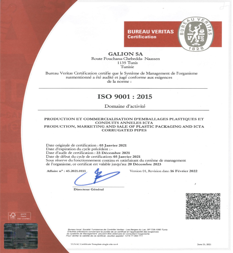 ISO 9001 : 2015